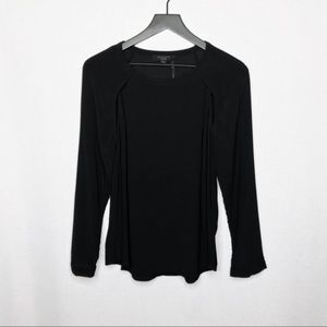 All Saints Black Lucas Viscose Medium Blouse